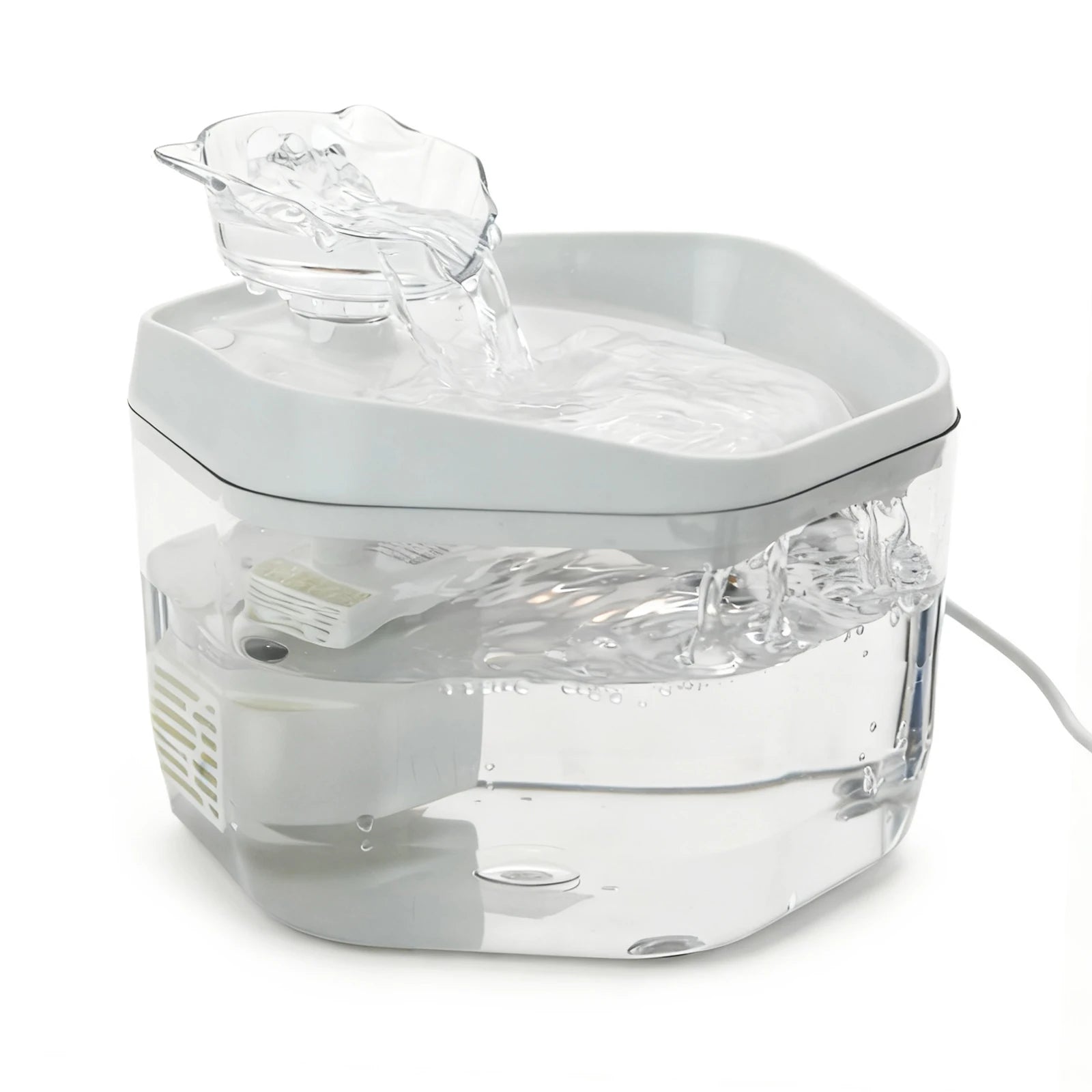 Cat Fountain 1.2L/42.23fl oz Cat Water Dispenser Pet Drinking Fountain, USB Powered - Suitable for Cats/Small to Medium Dogs